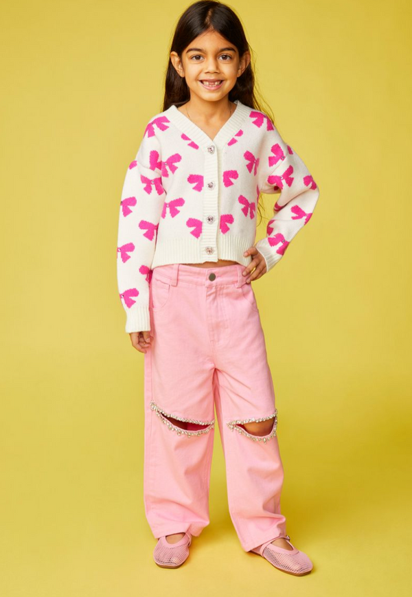 Ayla Crystal Cut-out Jeans