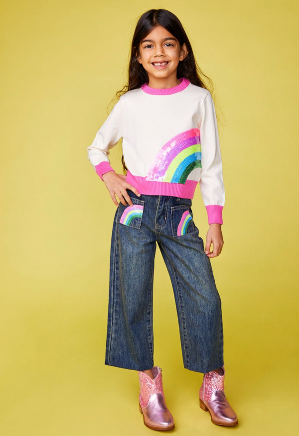 Brooklyn Rainbow Denim Pants