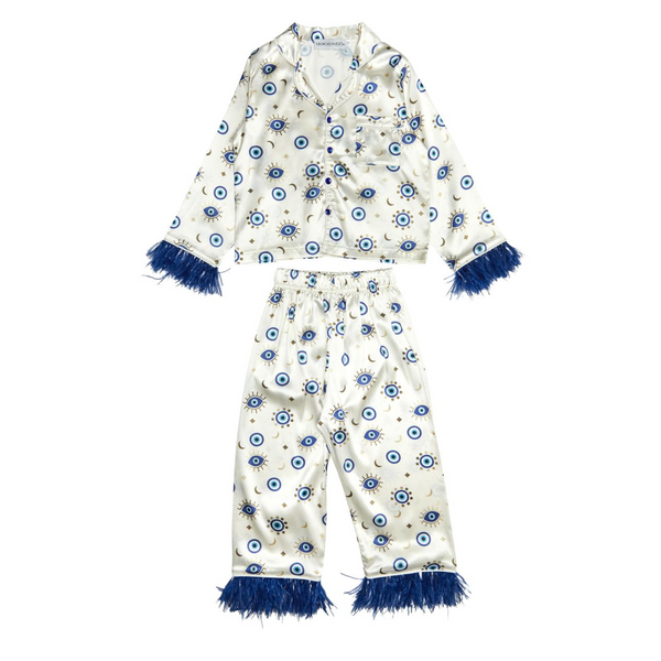 Eyes Feather Silky Set