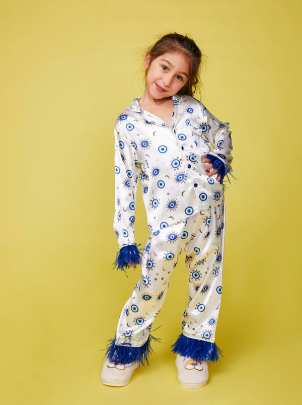 Eyes Feather Silky Set