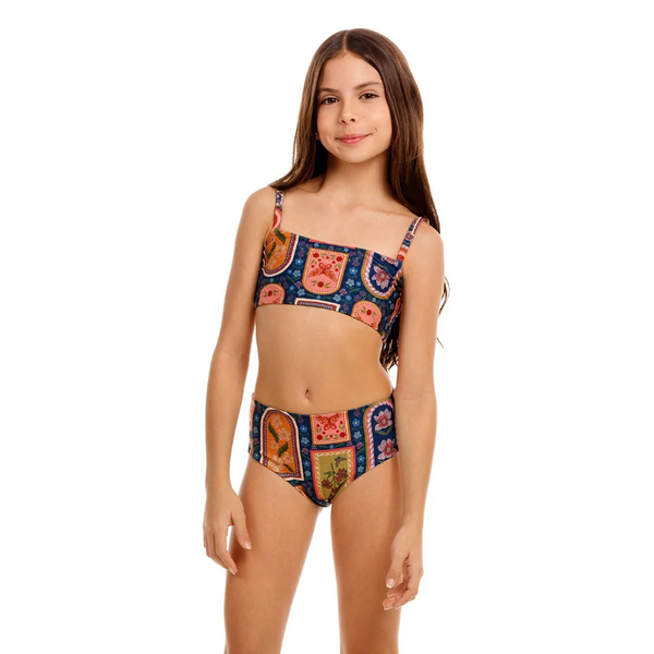Sky Kids’ Bikini Set Reversible Fiore