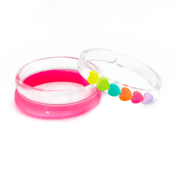 Hearts Neon Bangles