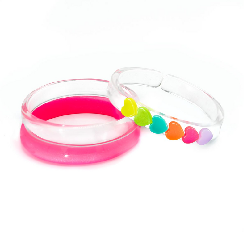 Hearts Neon Bangles