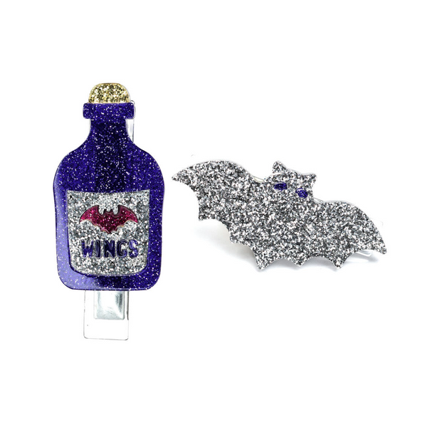 Bat & Magic Potion Alligator Clips