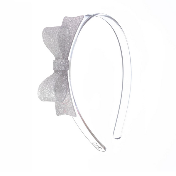 Bow Tie Silver Headband