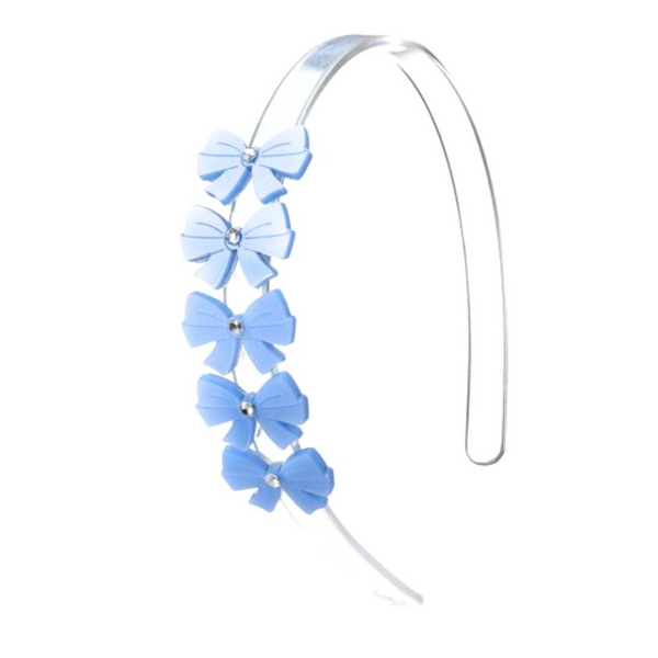 Bows Satin Bue Headband