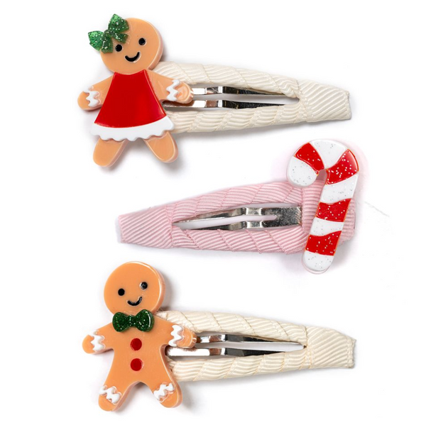 Gingerbread Candy Cane Snap Clips