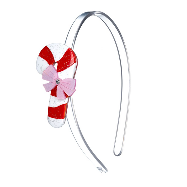 Candy Cane Bow Headband