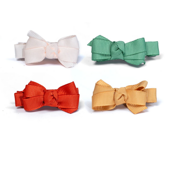 Baby Fall Colors Bows Hair Clips