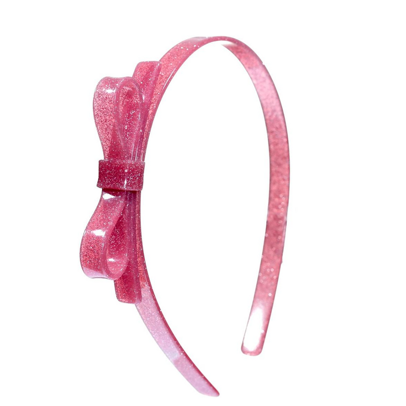 Thin Bow Vintage Pink Headband