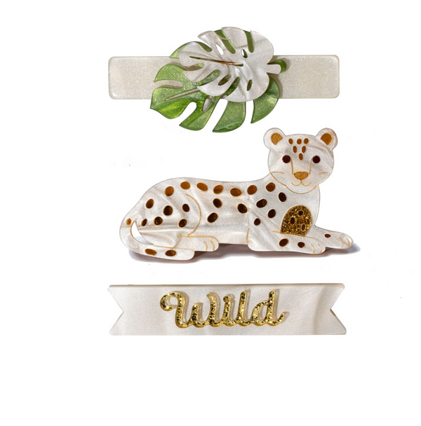 Wild Jungle Leopard Hair Clips