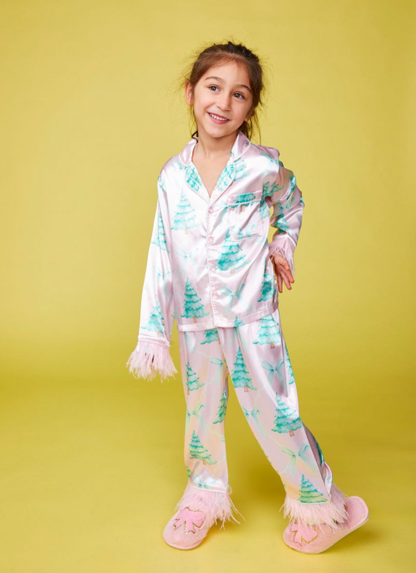 Christmas Tree Feather Silky Set