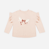 Ruffle Long Sleeve Tee Peace
