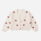 Boxy Crop Cardigan Ruby Daisy