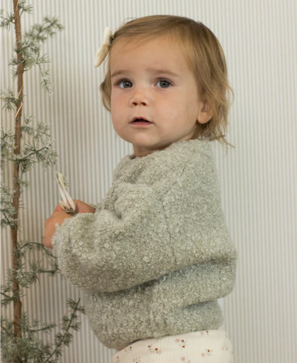 Aspen Sweater Pistachio Boucle