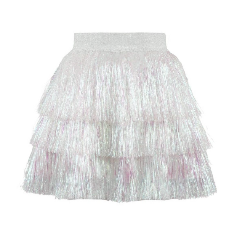 Snow Shimmer Tinsel Party Skirt