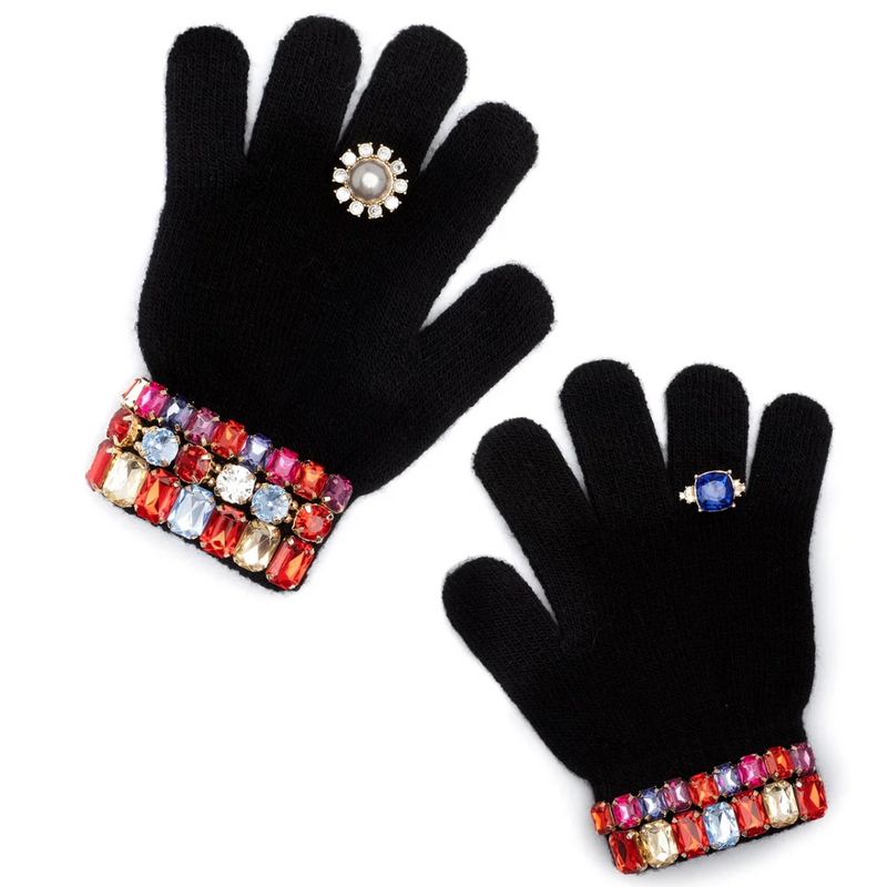 Ice Skating Jeweled Gloves