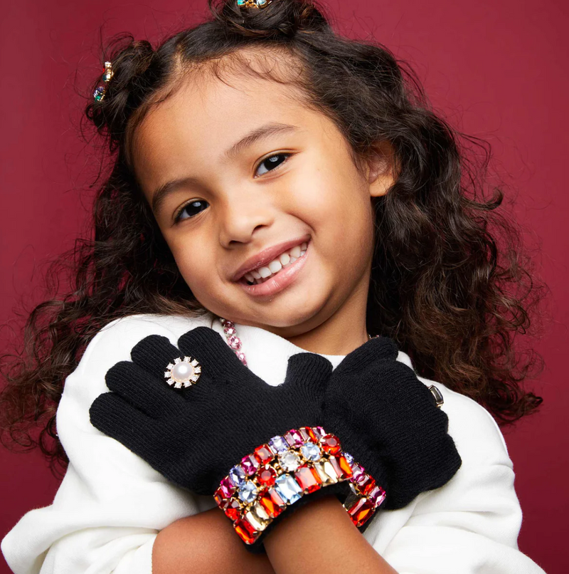 Ice Skating Jeweled Gloves