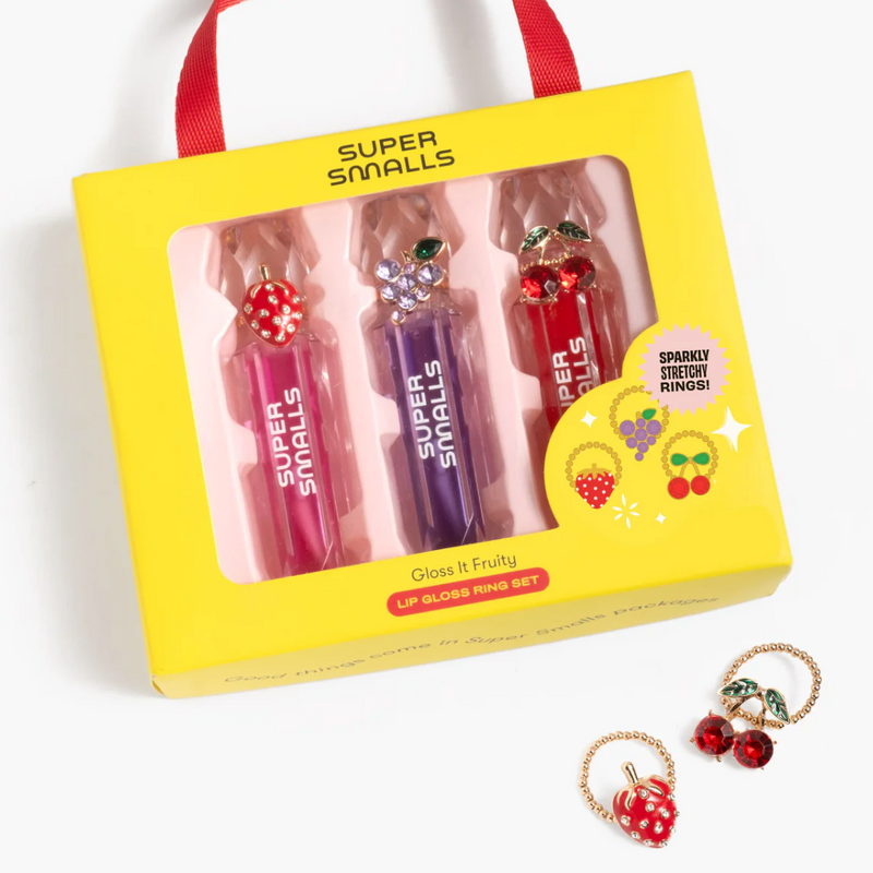Gloss it Fruity Lip Gloss Ring Set