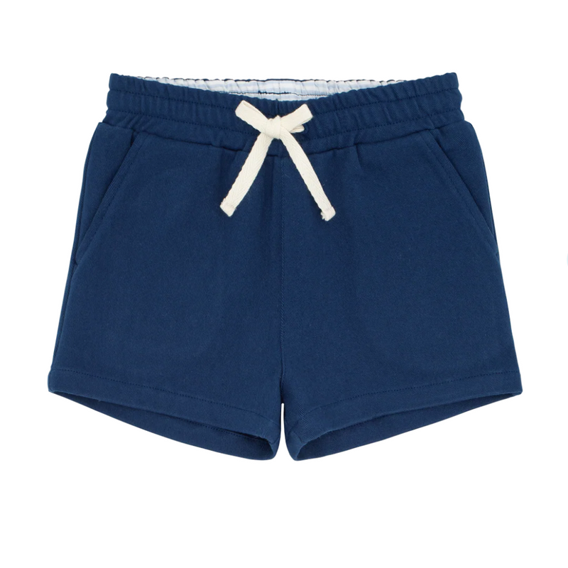 Boys navy ultra-soft twill short