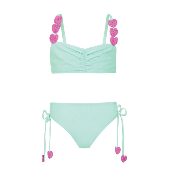 Aqua Hearts Bikini