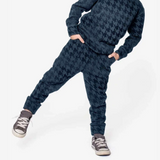 Blue Houndstooth Rest Day Sweatpants
