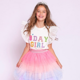 Birthday Girl Gem Ruffle Shirt