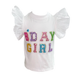 Birthday Girl Gem Ruffle Shirt