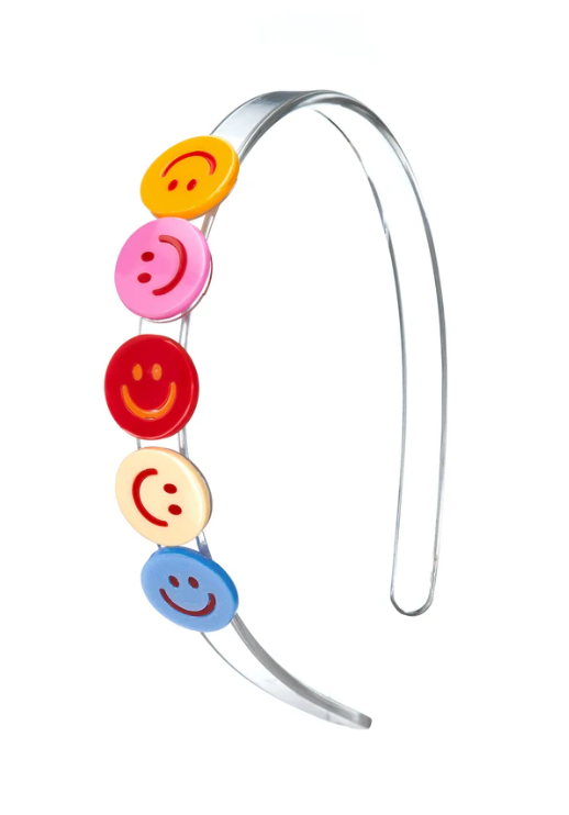 Colorful Multi Happy Face Headband