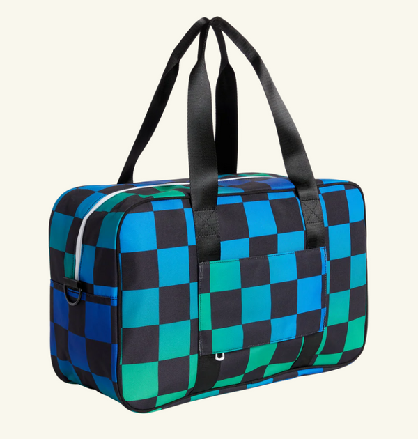 Rockaway Duffle Blue Checkerboard