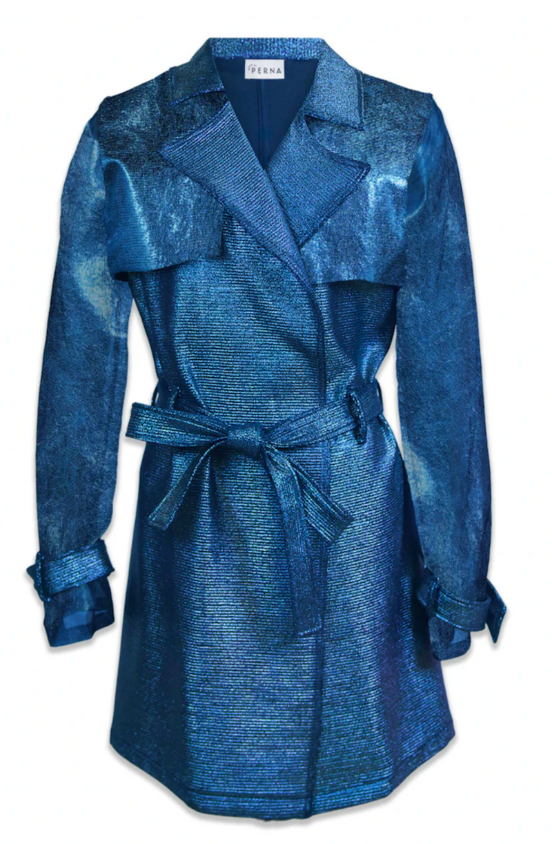 Julia Metallic Trench Coat