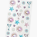 Colorful Mermaid Dreams Gemify® Super Stickers from Super Smalls featuring shimmering mermaid and ocean-themed designs.