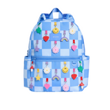 Charms Blue Check Backpack