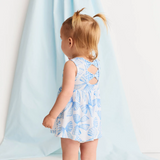 Edda - Bow Back Twirl Bodysuit Dress