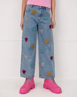 Gems Rainbow Heart Jeans