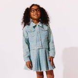 Confetti Denim Sequin Jacket