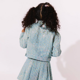 Confetti Denim Sequin Jacket