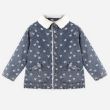 Long Chore Coat Heart Ditsy