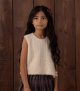Bow Sweater Vest Ivory