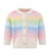Pastel Rainbow Knit Cardigan