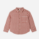 Collared Long Sleeve Shirt Vintage Plaid
