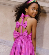 Metallic Bow Bubble Dress
