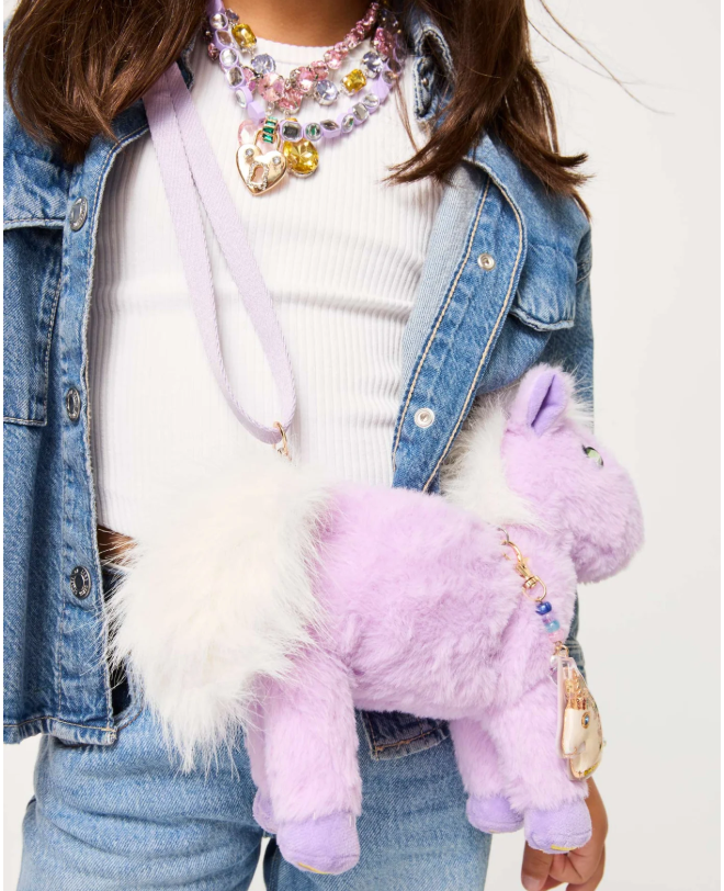 Gem Pals Opal Plush Unicorn Bag
