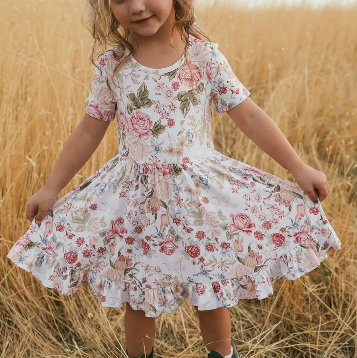 Kristiana Ruffled Twirl Dress
