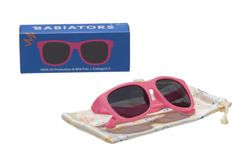 Think Pink Navigator Baby and Kids Sunglasses: Ages 3-5
