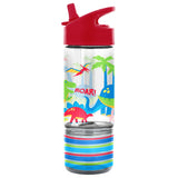 Stephen Joseph Gifts Sip and Snack Bottle featuring a playful shark design, ideal for kids' hydration and snacking on the go.