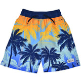 Kids UPF50+ Boys Wesley Swim Trunks with Mesh Liner: Artsy Sharks