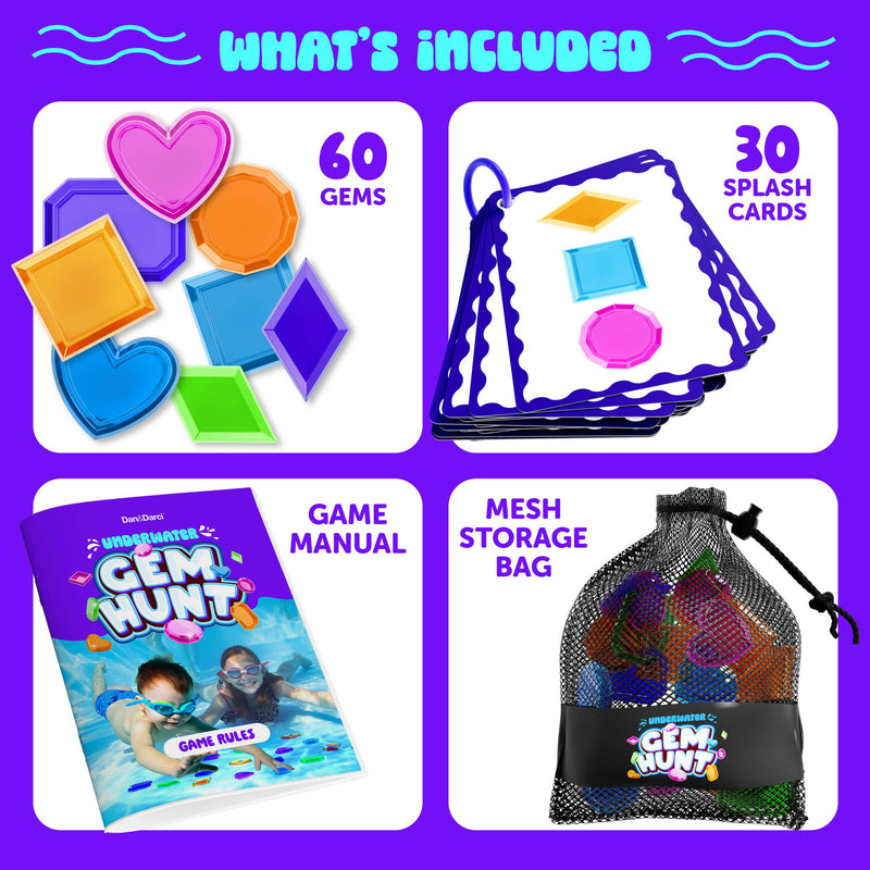 Pool Gem Hunt Diving Game for Kids - Pool Toys