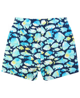 Boys Fish Friends Swim Trunks: Blue / 12-18m