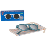 Kids Seafarer Blue Keyhole sunglasses with Silver Lens: Ages 3-5